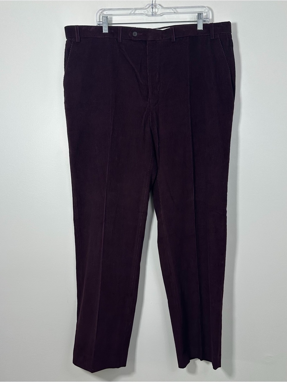 Ralph Lauren Men’s Corduroy Pants 40W x 32L Burgundy Purple 100% Cotton